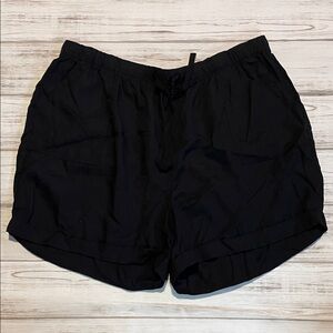 Women's Black Casual Shorts 2X
